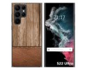 Funda Silicona para Samsung Galaxy S22 Ultra 5G diseño Madera 09 Dibujos