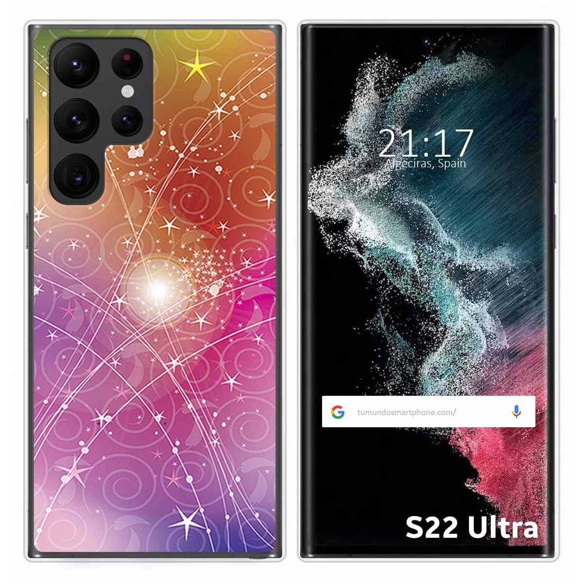 Funda Silicona para Samsung Galaxy S22 Ultra 5G diseño Abstracto Dibujos