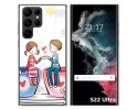 Funda Silicona para Samsung Galaxy S22 Ultra 5G diseño Café Dibujos
