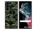 Funda Silicona para Samsung Galaxy S22 Ultra 5G diseño Camuflaje Dibujos