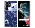 Funda Silicona para Samsung Galaxy S22 Ultra 5G diseño Circuito Dibujos