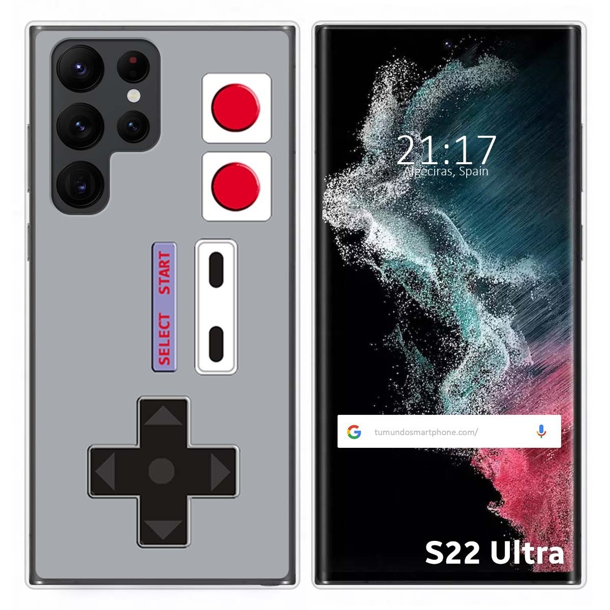 Funda Silicona para Samsung Galaxy S22 Ultra 5G diseño Consola Dibujos