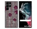 Funda Silicona para Samsung Galaxy S22 Ultra 5G diseño Flores Vintage Dibujos
