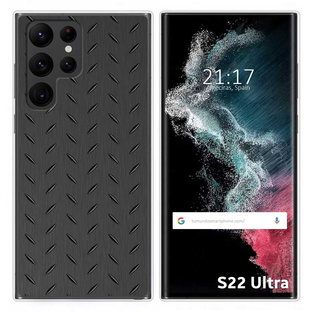 Funda Silicona para Samsung Galaxy S22 Ultra 5G diseño Metal Dibujos