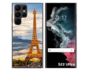 Funda Silicona para Samsung Galaxy S22 Ultra 5G diseño Paris Dibujos