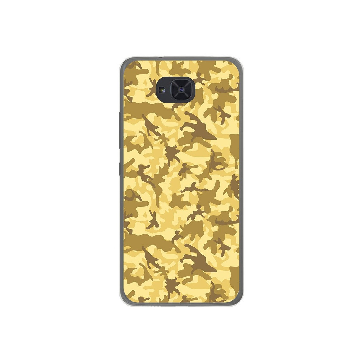 Funda Gel Tpu para Bq Aquaris U2 / U2 Lite Diseño Sand Camuflaje Dibujos