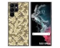 Funda Silicona para Samsung Galaxy S22 Ultra 5G diseño Sand Camuflaje Dibujos