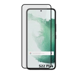 Protector Cristal Templado Completo 5D Full Glue Negro para Samsung Galaxy S22 Plus 5G Vidrio