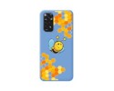 Funda Silicona Líquida Azul para Xiaomi Redmi Note 11 / 11s diseño Abeja Dibujos