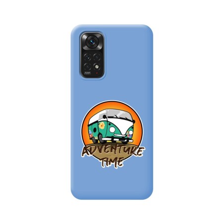 Funda Silicona Líquida Azul para Xiaomi Redmi Note 11 / 11s diseño Adventure Time Dibujos