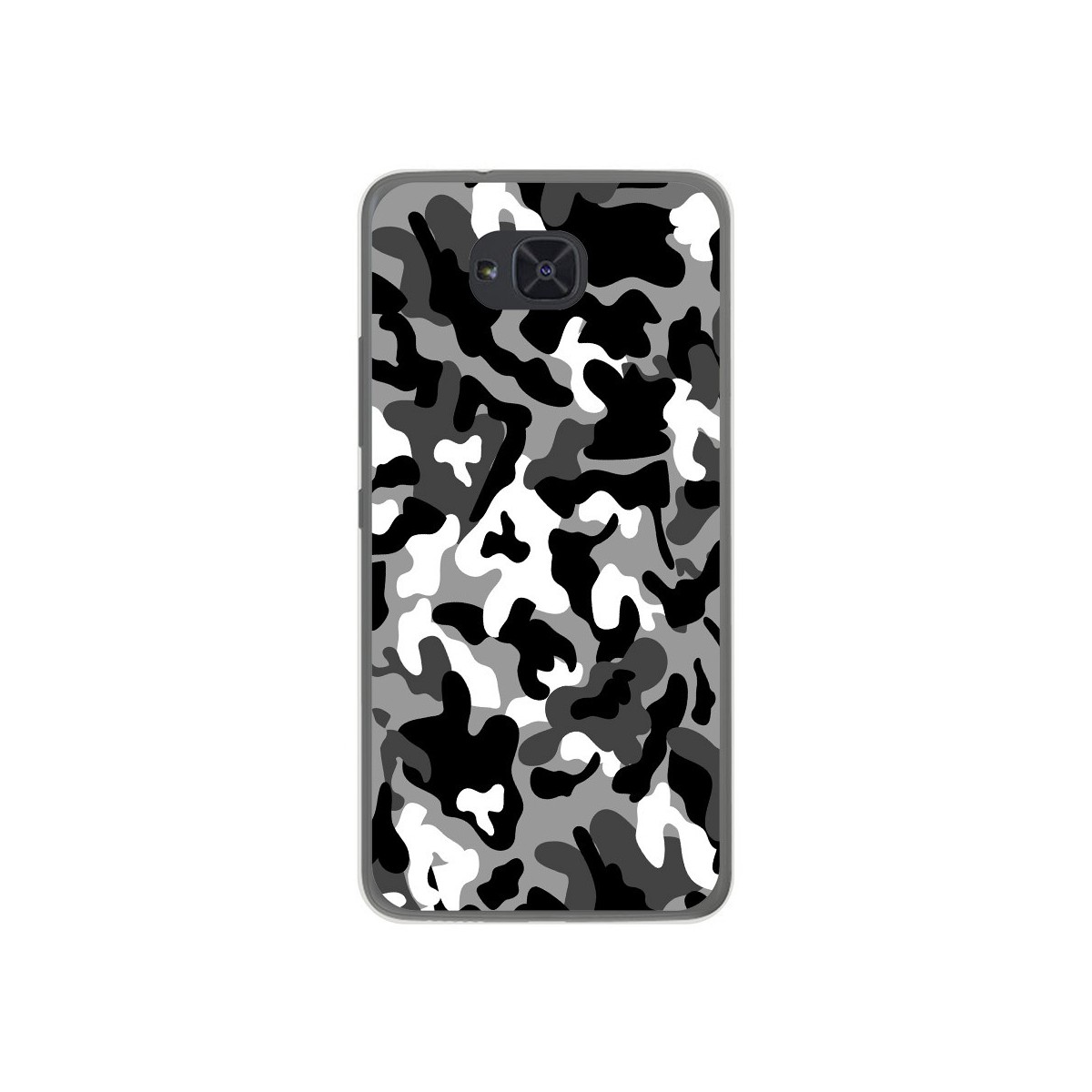 Funda Gel Tpu para Bq Aquaris U2 / U2 Lite Diseño Snow Camuflaje Dibujos