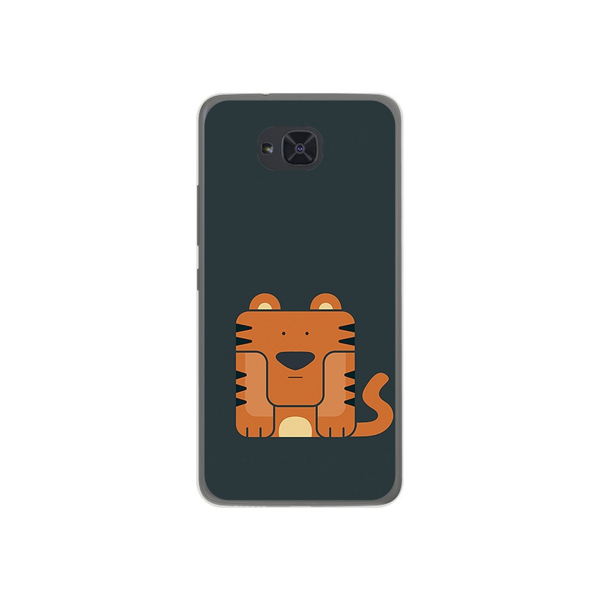 Funda Gel Tpu para Bq Aquaris U2 / U2 Lite Diseño Tigre Dibujos