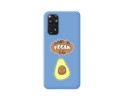 Funda Silicona Líquida Azul para Xiaomi Redmi Note 11 / 11s diseño Vegan Life Dibujos