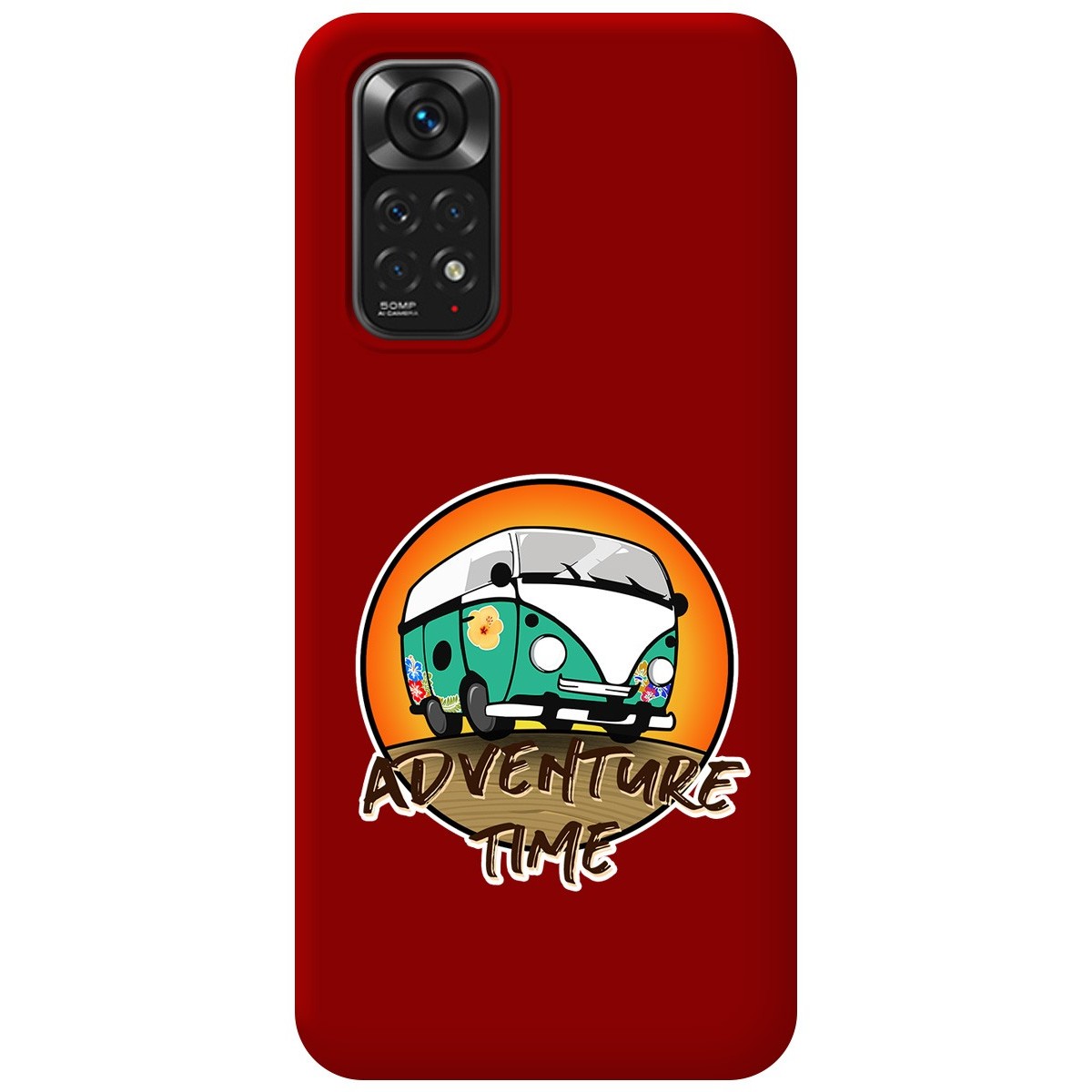 Funda Silicona Líquida Roja para Xiaomi Redmi Note 11 / 11s diseño Adventure Time Dibujos