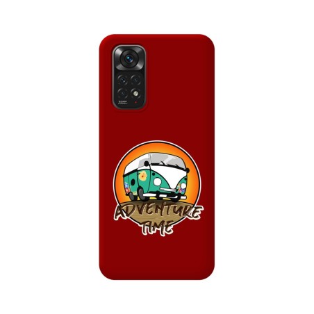 Funda Silicona Líquida Roja para Xiaomi Redmi Note 11 / 11s diseño Adventure Time Dibujos