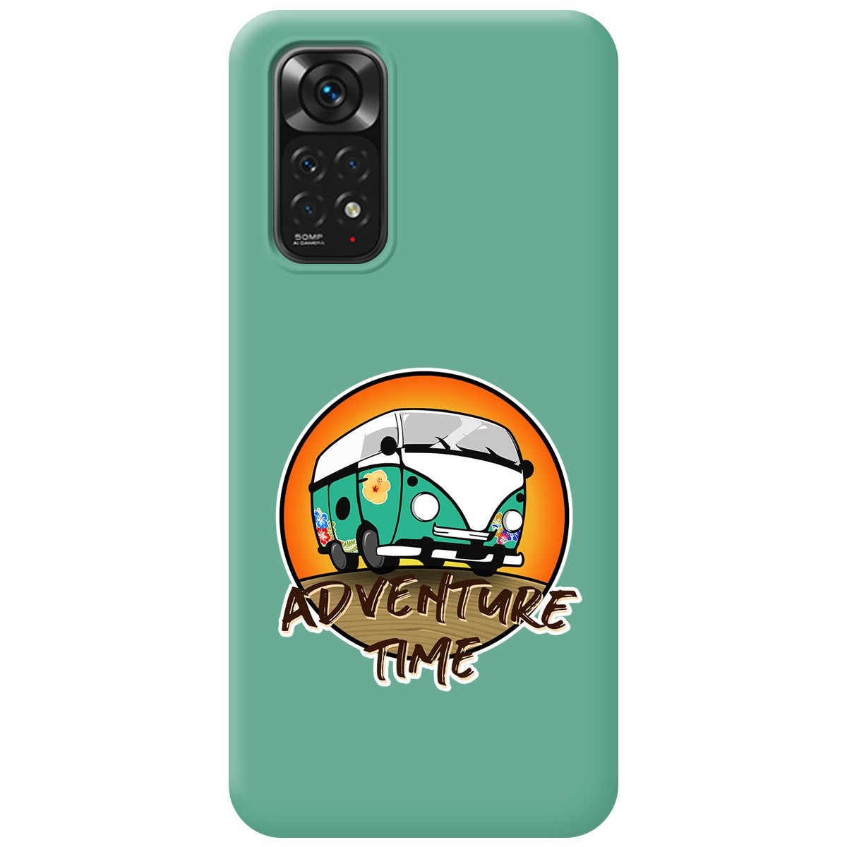 Funda Silicona Líquida Verde para Xiaomi Redmi Note 11 / 11s diseño Adventure Time Dibujos