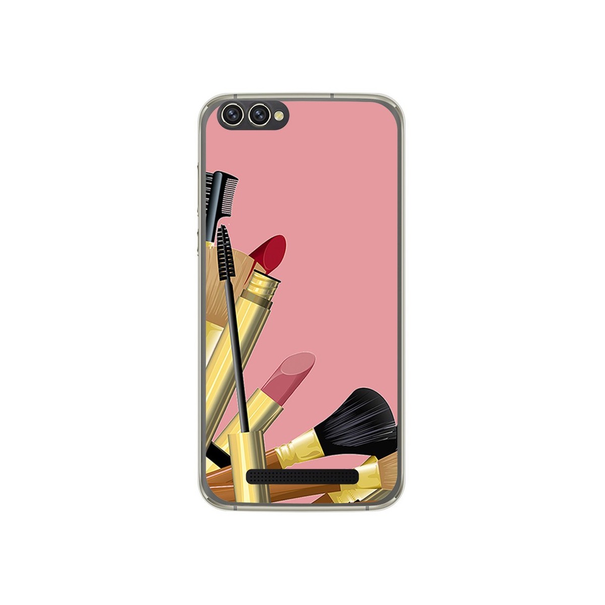 Funda Gel Tpu para Doogee X30 Diseño Brochas Dibujos