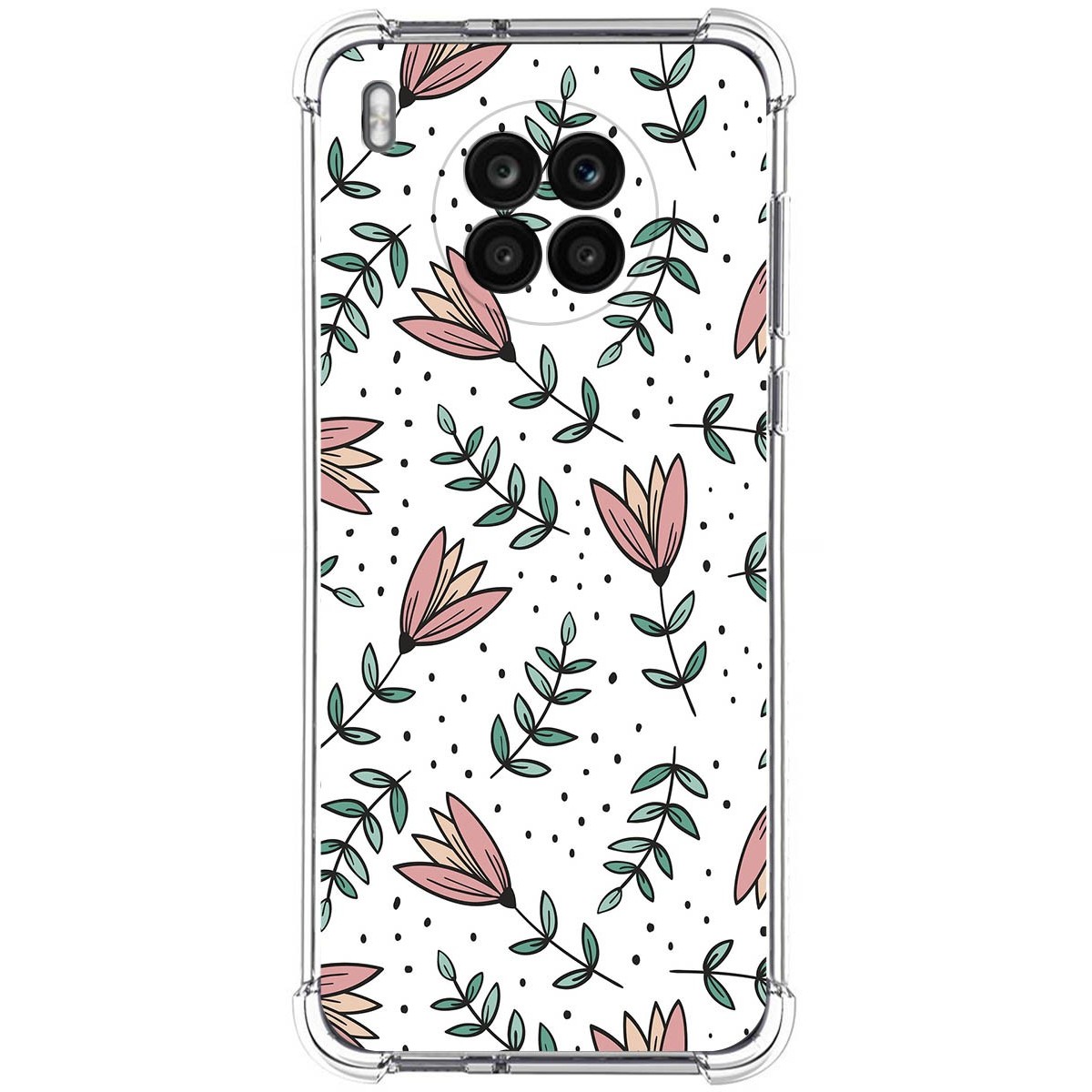 Funda Silicona Antigolpes para Huawei Honor 50 Lite 5G / Nova 8i diseño Flores 01 Dibujos