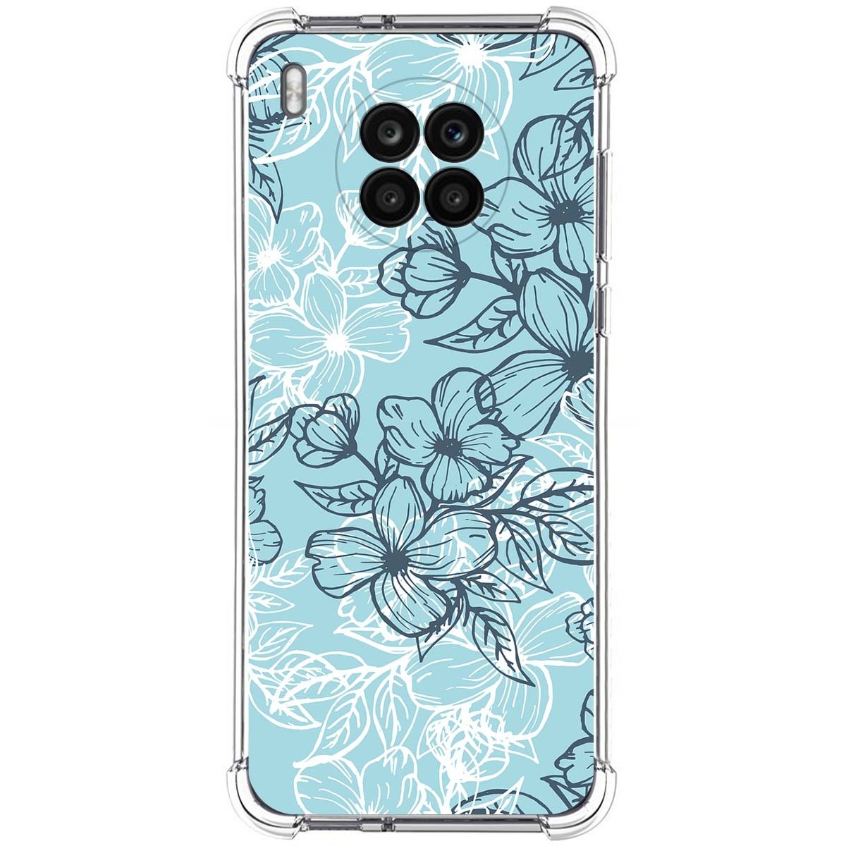 Funda Silicona Antigolpes para Huawei Honor 50 Lite 5G / Nova 8i diseño Flores 03 Dibujos