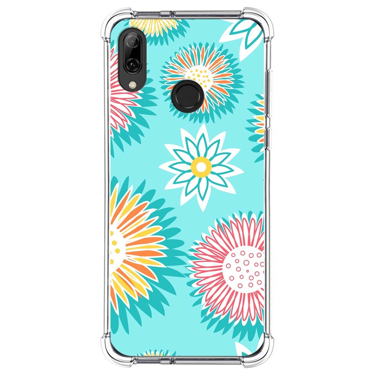 Funda Silicona Antigolpes para Huawei P Smart 2019 / Honor 10 Lite diseño Flores 05 Dibujos
