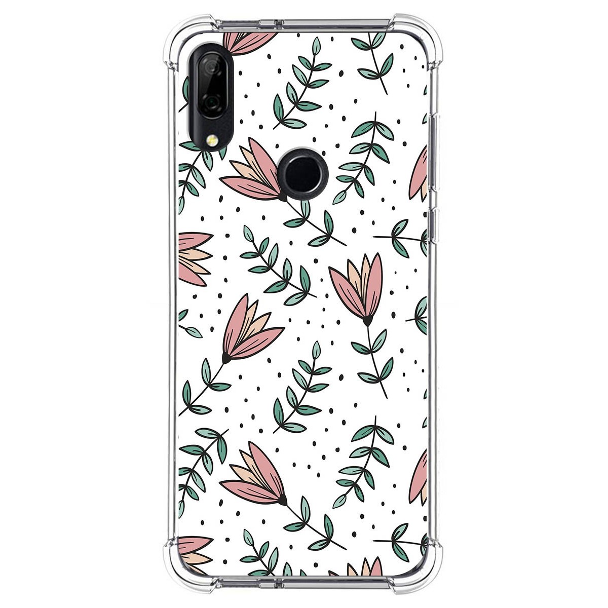 Funda Silicona Antigolpes para Huawei P Smart Z diseño Flores 01 Dibujos