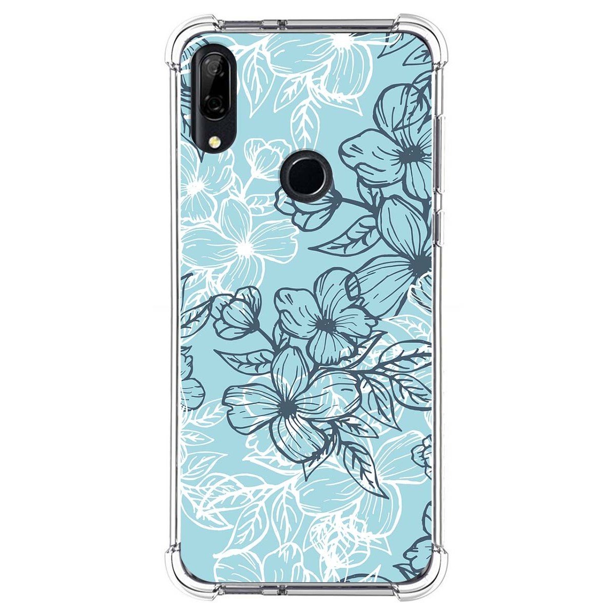 Funda Silicona Antigolpes para Huawei P Smart Z diseño Flores 03 Dibujos