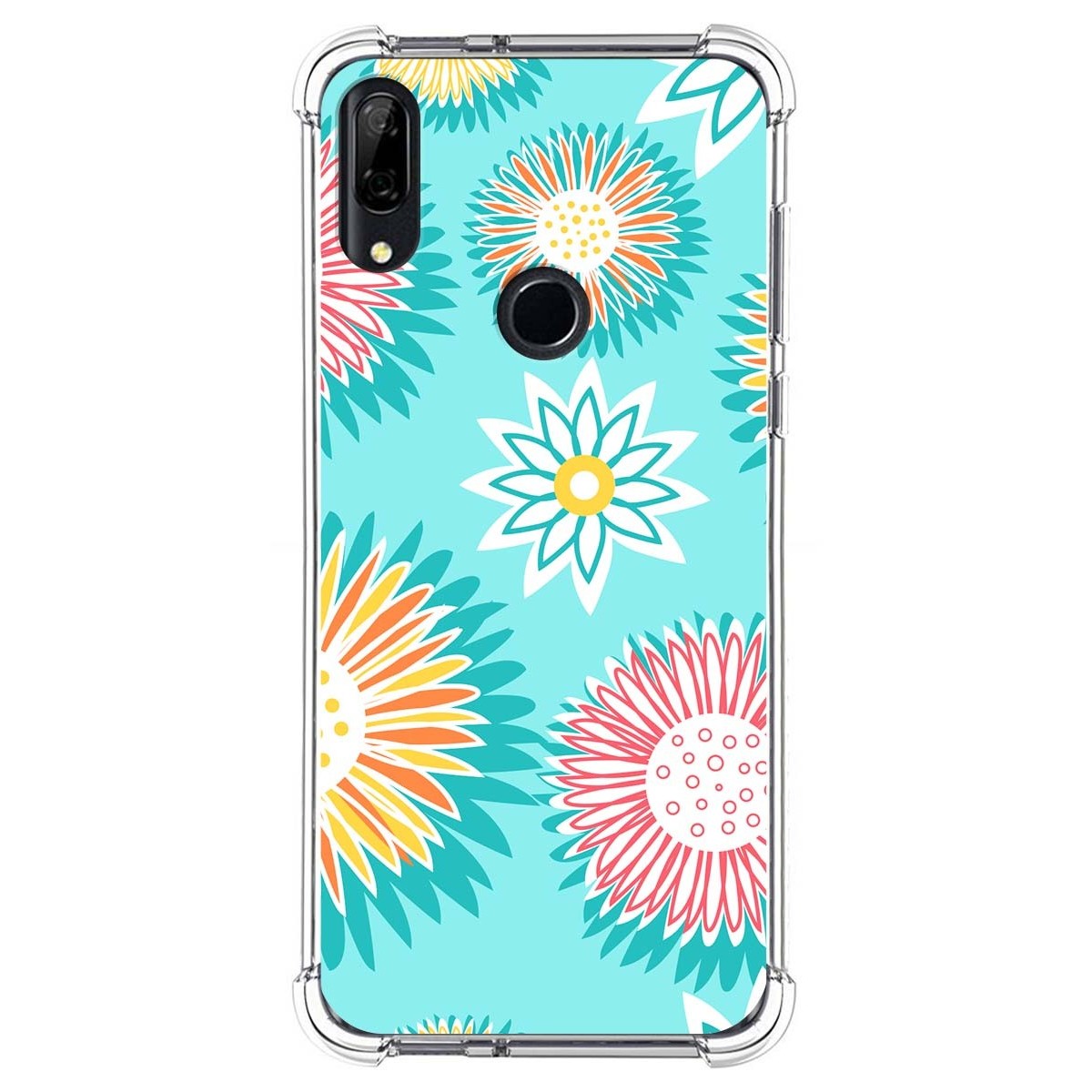 Funda Silicona Antigolpes para Huawei P Smart Z diseño Flores 05 Dibujos