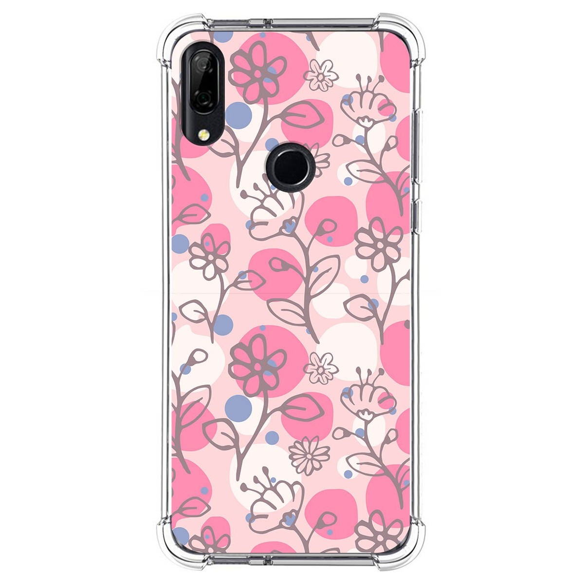 Funda Silicona Antigolpes para Huawei P Smart Z diseño Flores 07 Dibujos