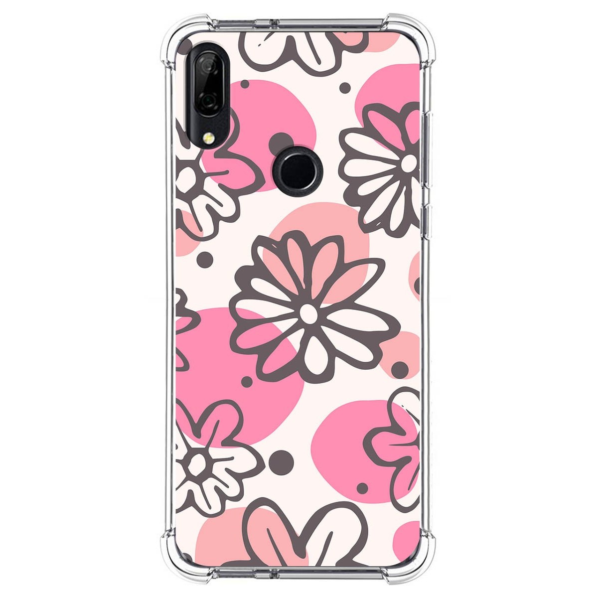 Funda Silicona Antigolpes para Huawei P Smart Z diseño Flores 09 Dibujos