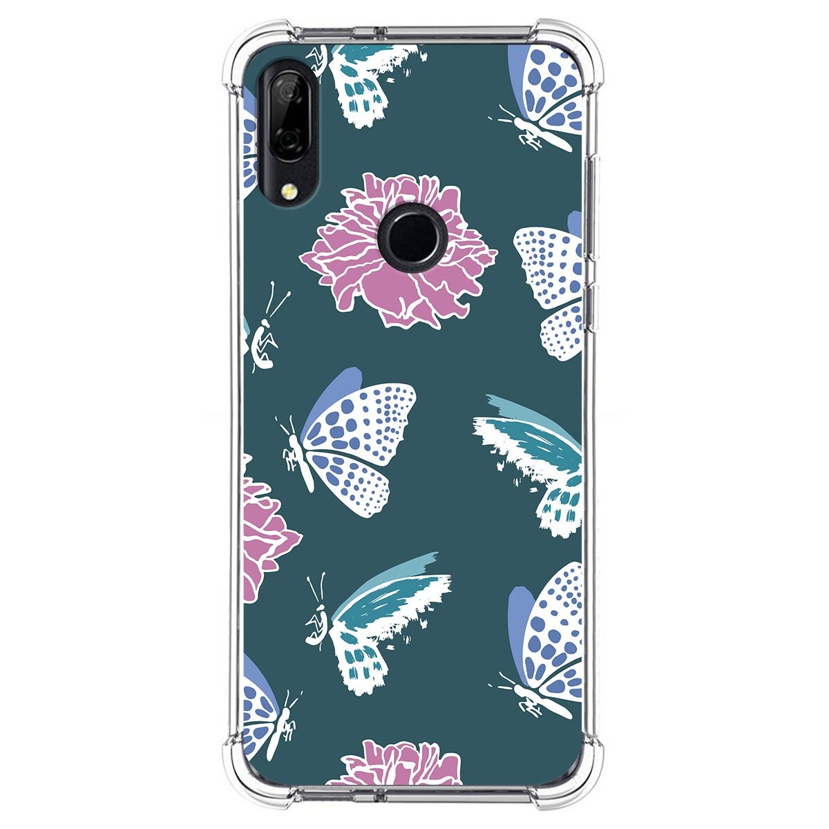 Funda Silicona Antigolpes para Huawei P Smart Z diseño Flores 10 Dibujos