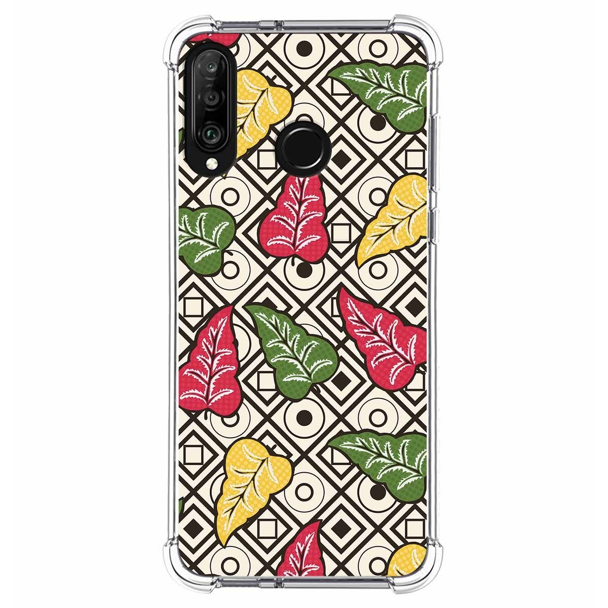 Funda Silicona Antigolpes para Huawei P30 Lite diseño Flores 11 Dibujos