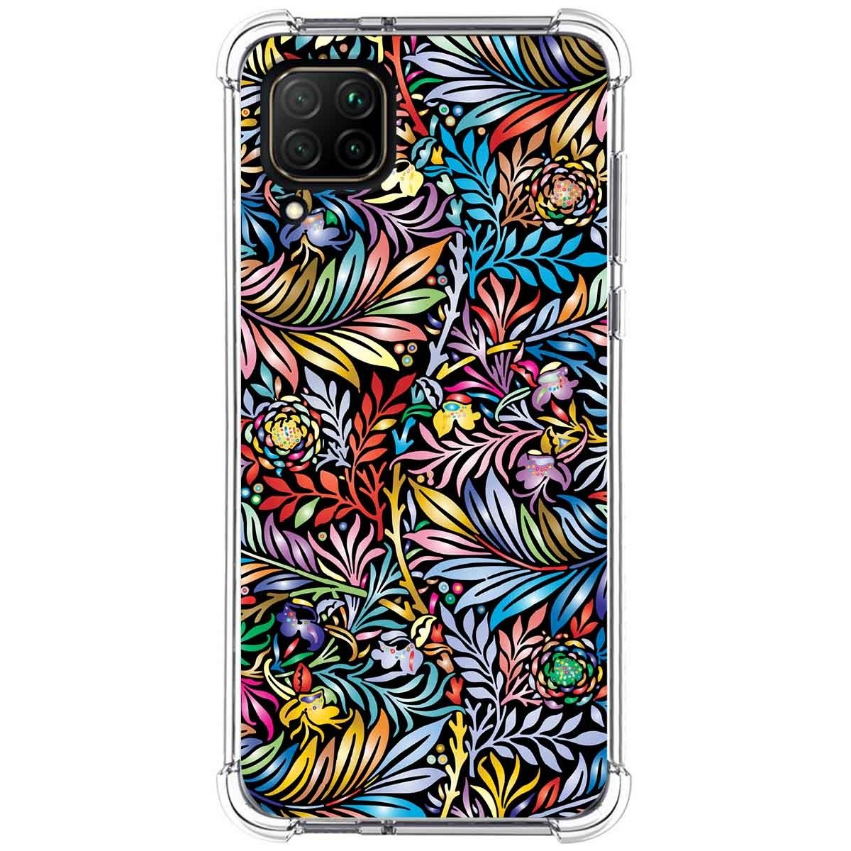 Funda Silicona Antigolpes para Huawei P40 Lite diseño Flores 04 Dibujos