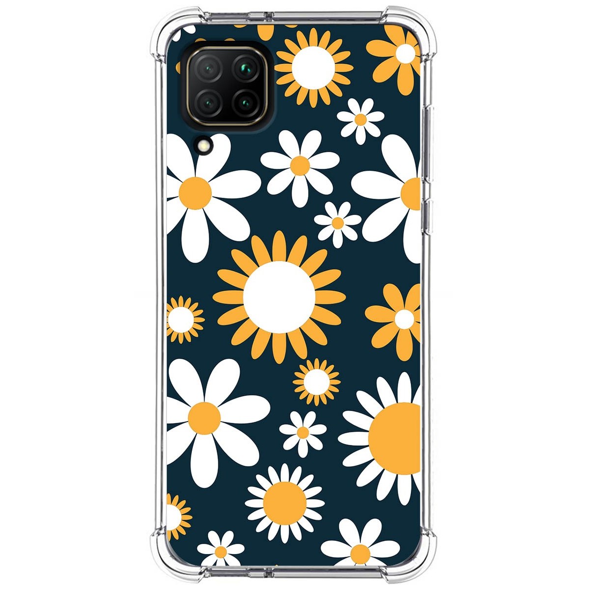 Funda Silicona Antigolpes para Huawei P40 Lite diseño Flores 08 Dibujos