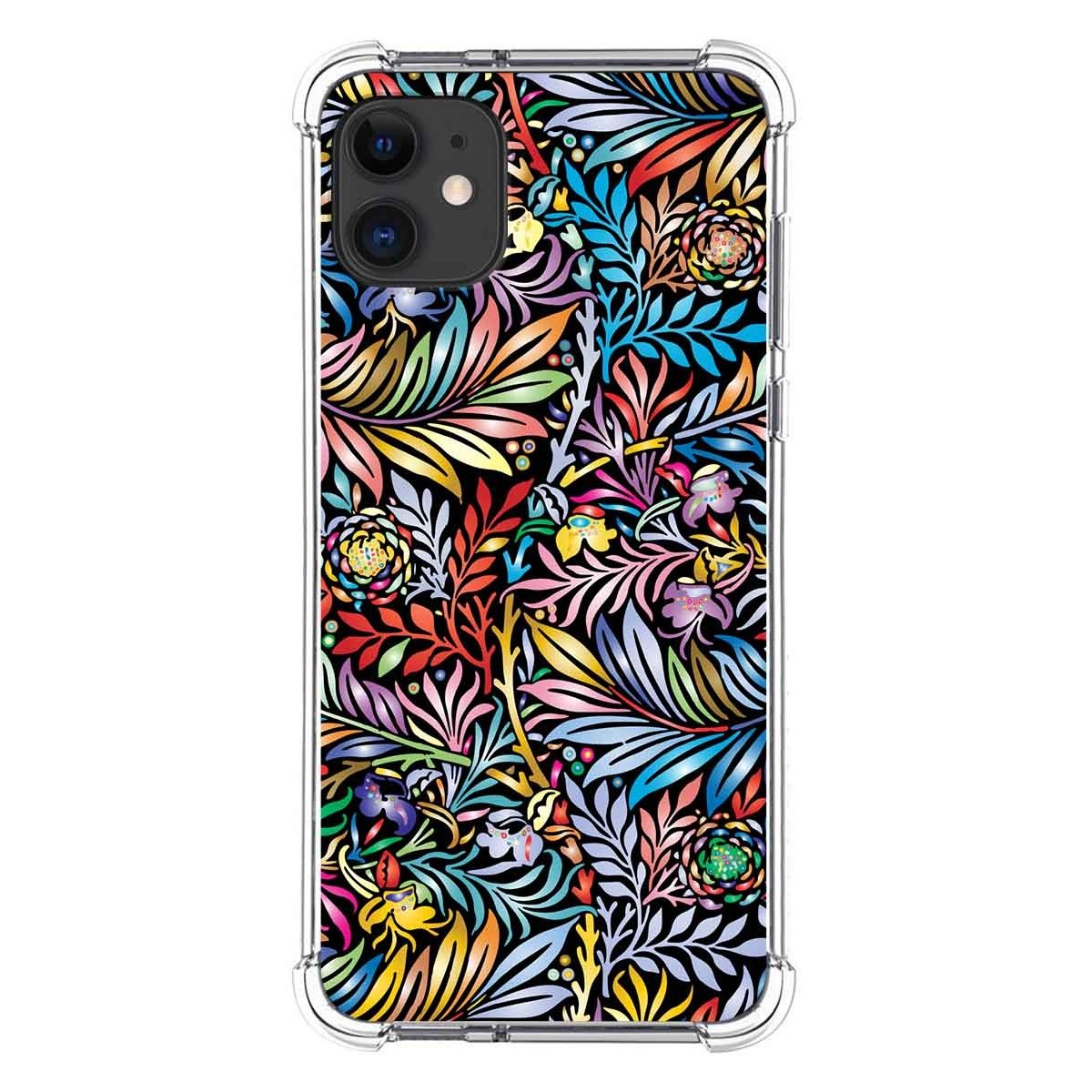 Funda Silicona Antigolpes para Iphone 11 (6.1) diseño Flores 04 Dibujos