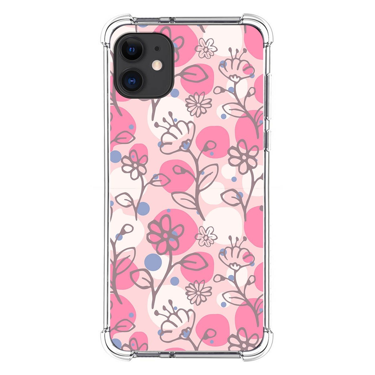Funda Silicona Antigolpes para Iphone 11 (6.1) diseño Flores 07 Dibujos