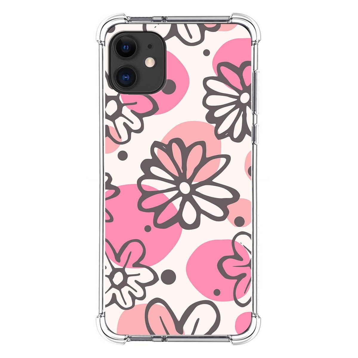 Funda Silicona Antigolpes para Iphone 11 (6.1) diseño Flores 09 Dibujos