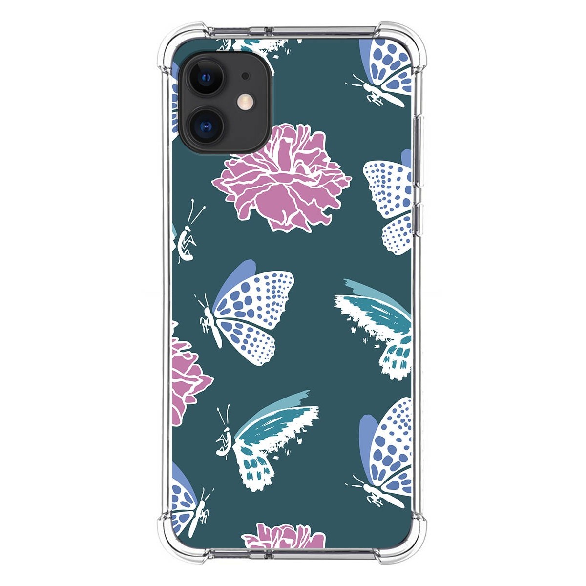 Funda Silicona Antigolpes para Iphone 11 (6.1) diseño Flores 10 Dibujos