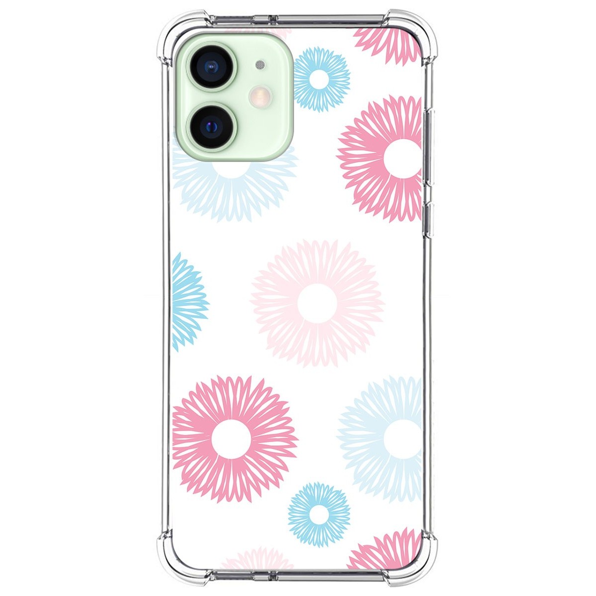 Funda Silicona Antigolpes para Iphone 12 Mini (5.4) diseño Flores 06 Dibujos