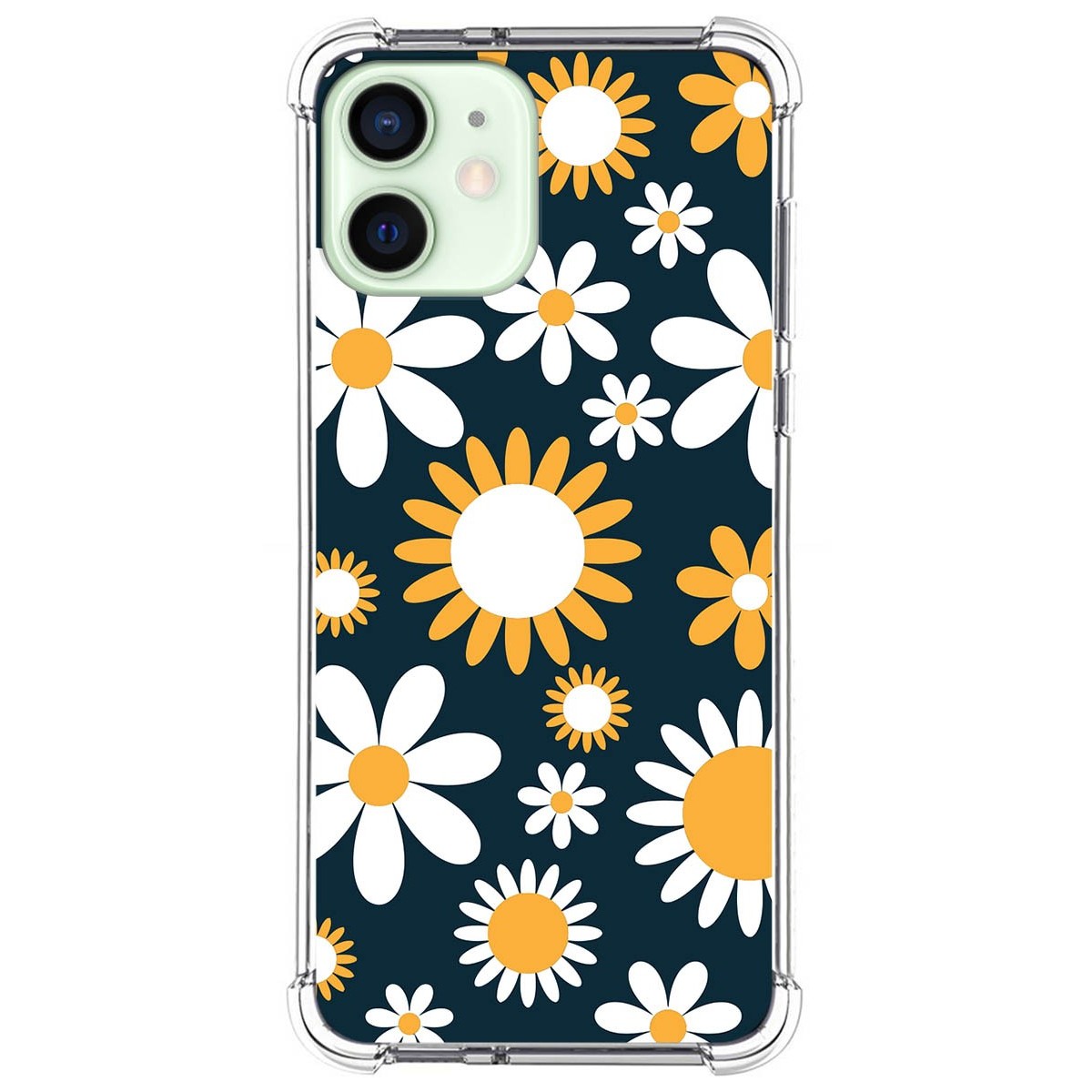 Funda Silicona Antigolpes para Iphone 12 Mini (5.4) diseño Flores 08 Dibujos