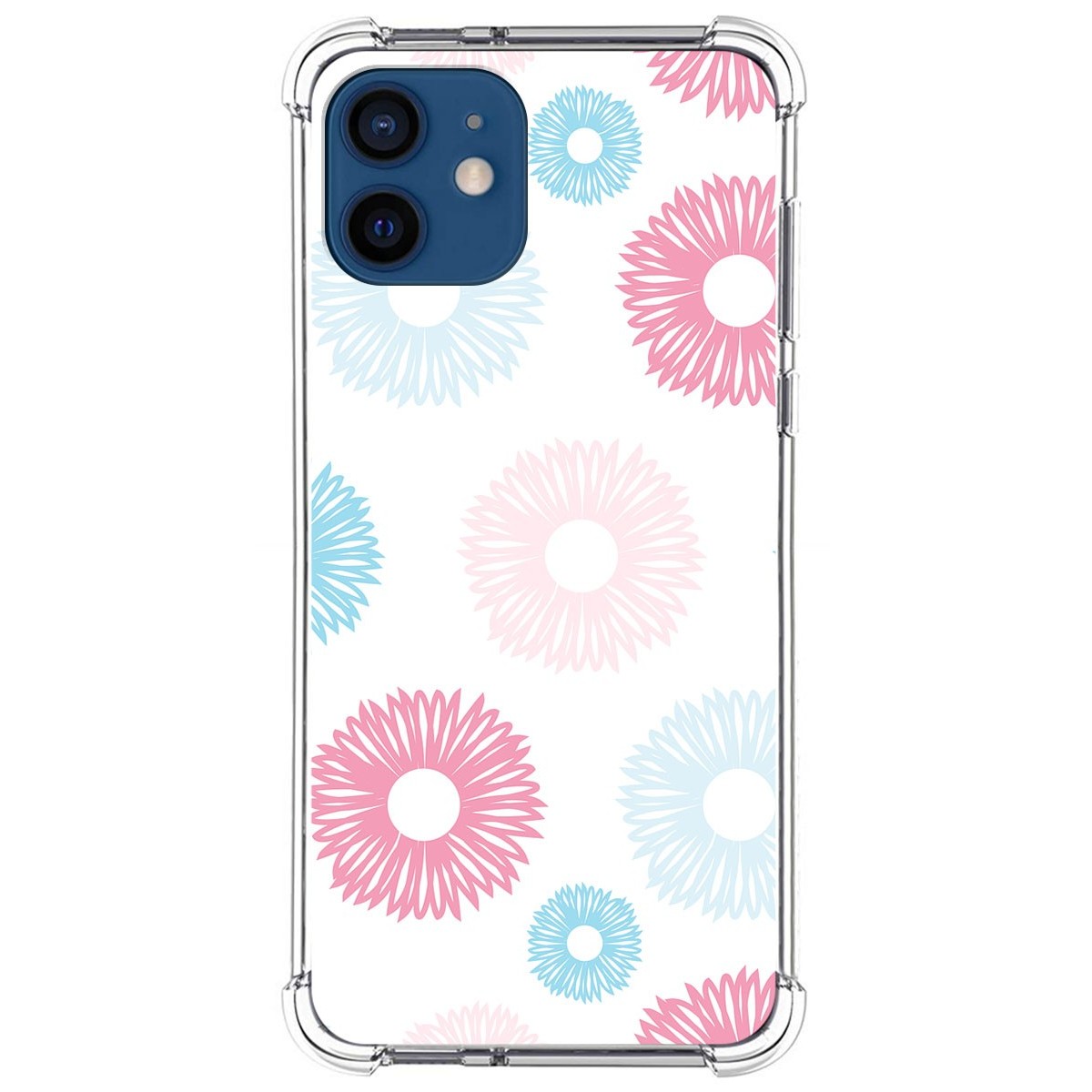 Funda Silicona Antigolpes para Iphone 12 / 12 Pro (6.1) diseño Flores 06 Dibujos