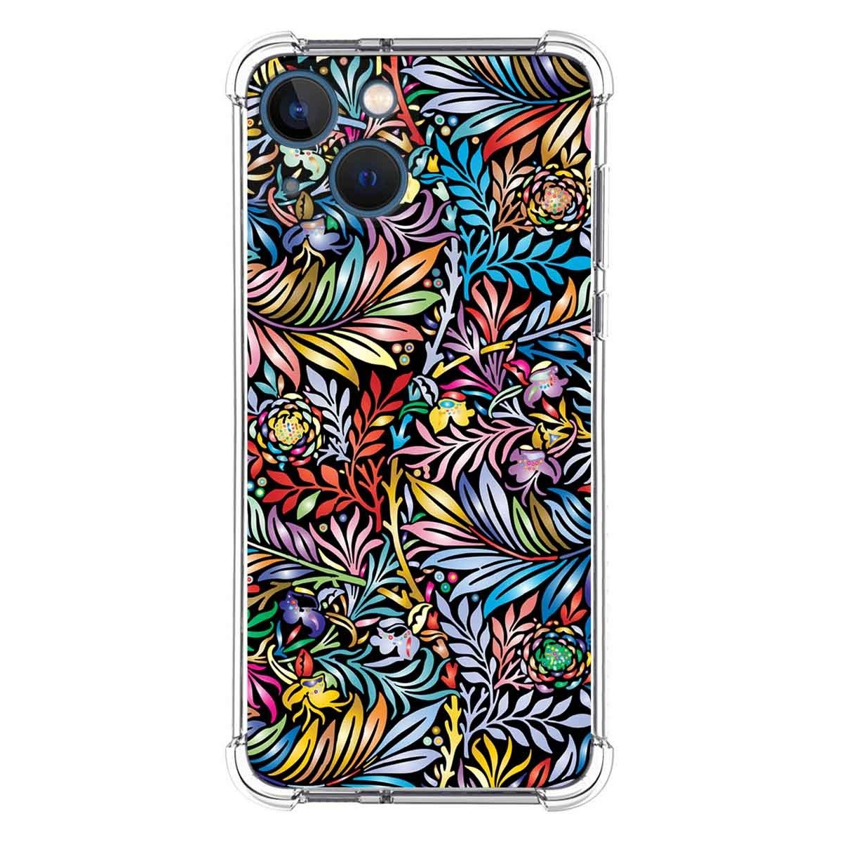 Funda Silicona Antigolpes para Iphone 13 Mini (5.4) diseño Flores 04 Dibujos