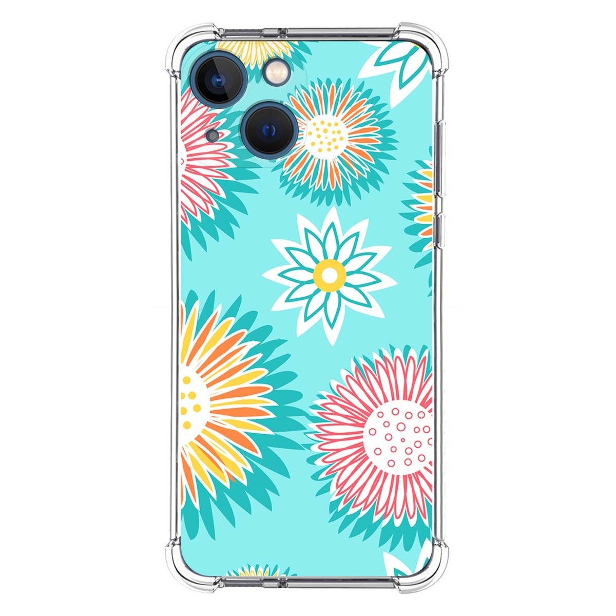 Funda Silicona Antigolpes para Iphone 13 Mini (5.4) diseño Flores 05 Dibujos