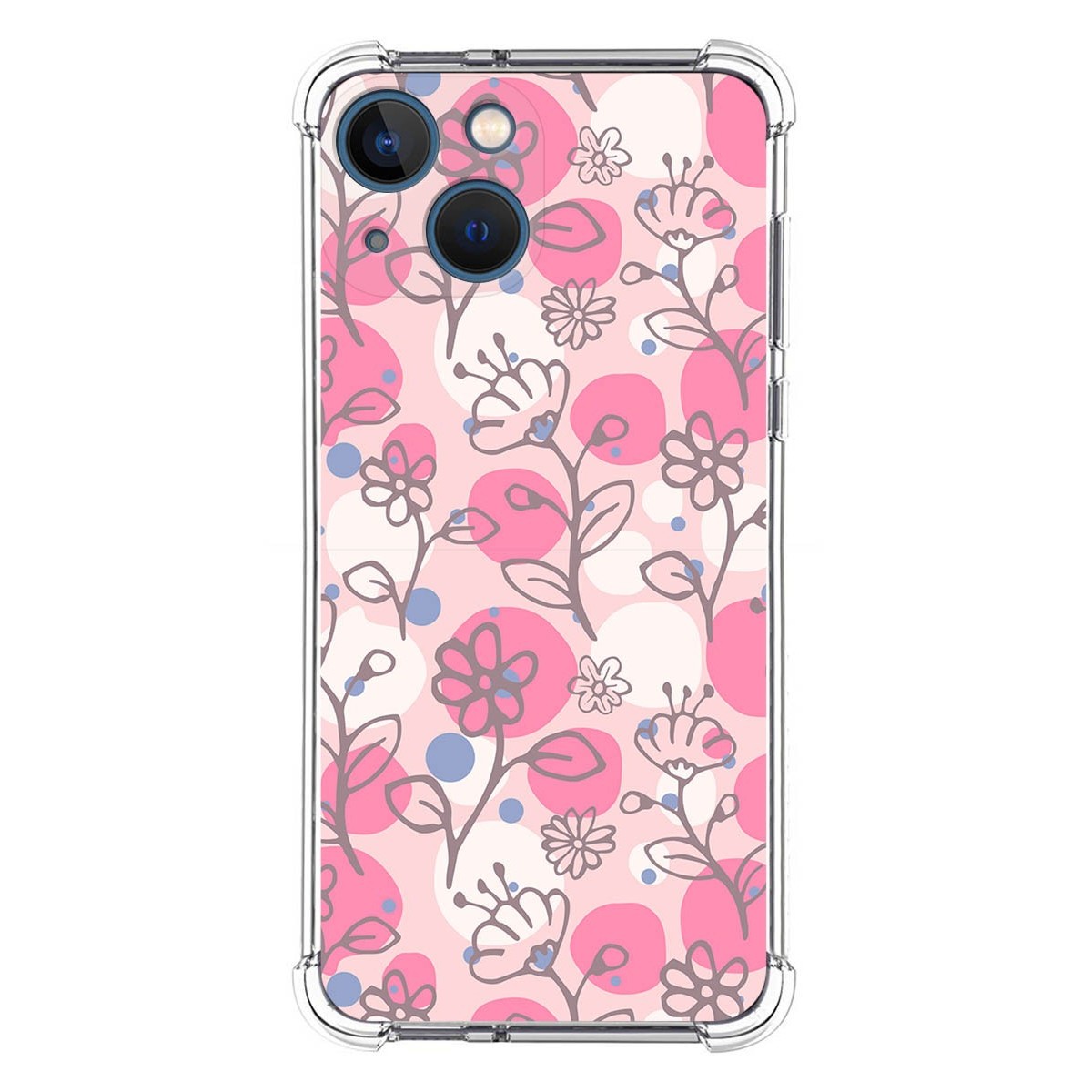 Funda Silicona Antigolpes para Iphone 13 Mini (5.4) diseño Flores 07 Dibujos
