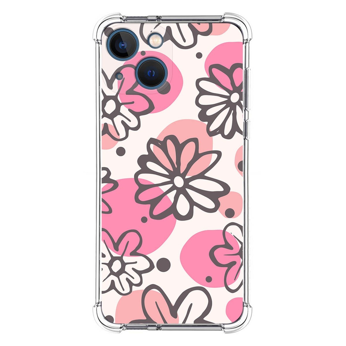 Funda Silicona Antigolpes para Iphone 13 Mini (5.4) diseño Flores 09 Dibujos