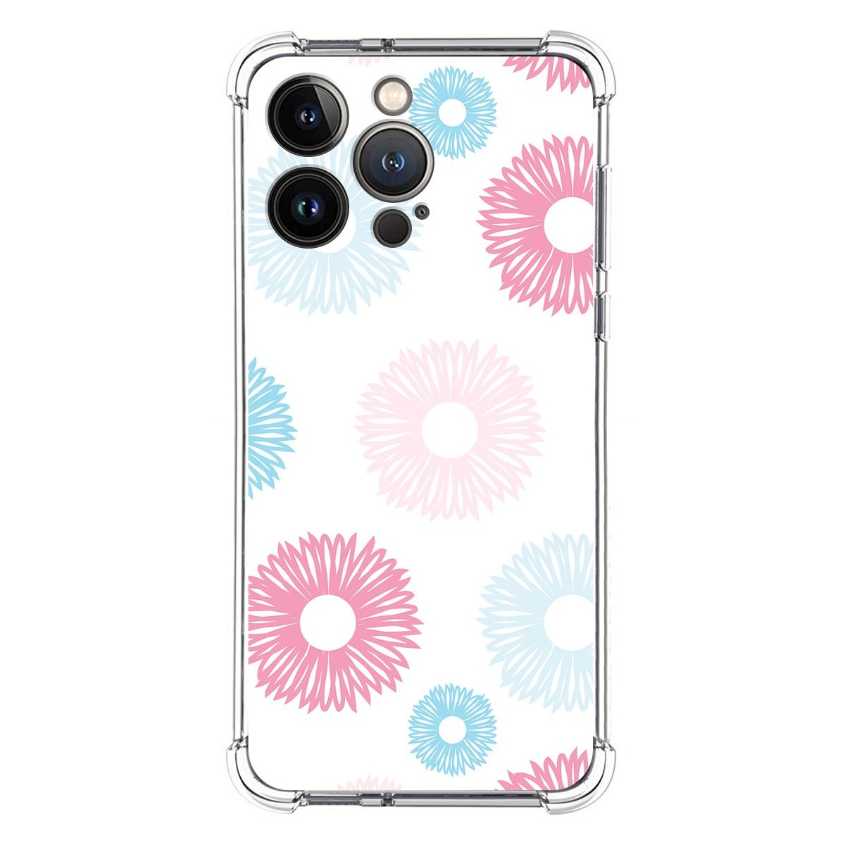 Funda Silicona Antigolpes para Iphone 13 Pro (6.1) diseño Flores 06 Dibujos