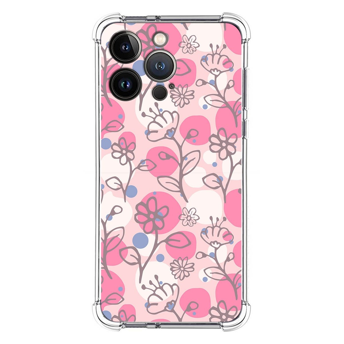 Funda Silicona Antigolpes para Iphone 13 Pro (6.1) diseño Flores 07 Dibujos