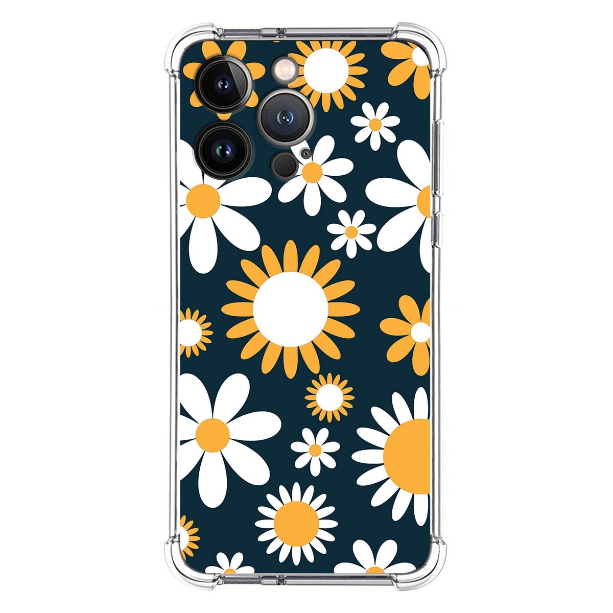 Funda Silicona Antigolpes para Iphone 13 Pro (6.1) diseño Flores 08 Dibujos