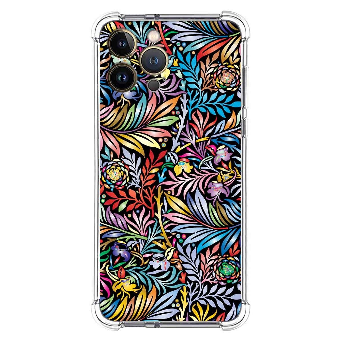 Funda Silicona Antigolpes para Iphone 13 Pro Max (6.7) diseño Flores 04 Dibujos
