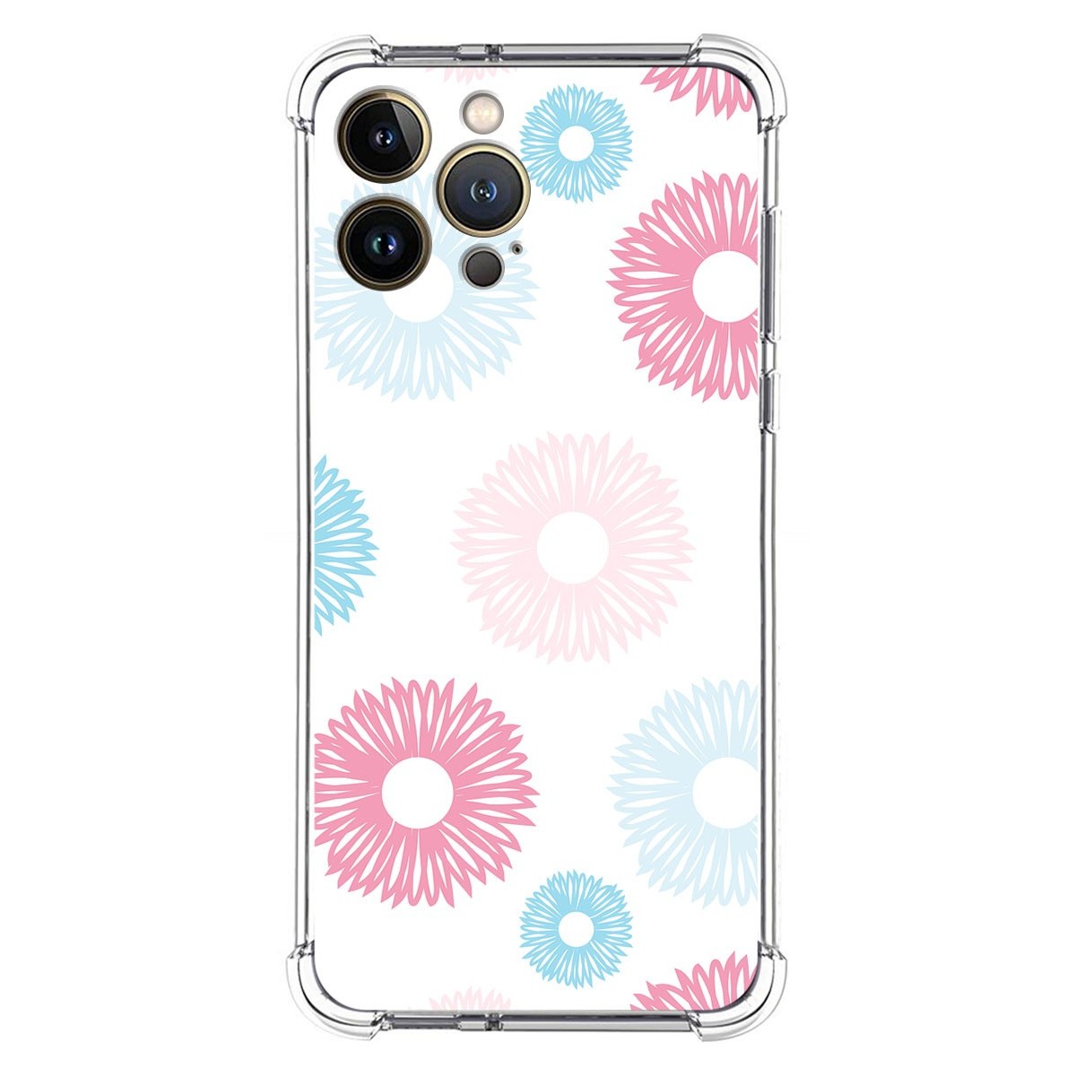 Funda Silicona Antigolpes para Iphone 13 Pro Max (6.7) diseño Flores 06 Dibujos
