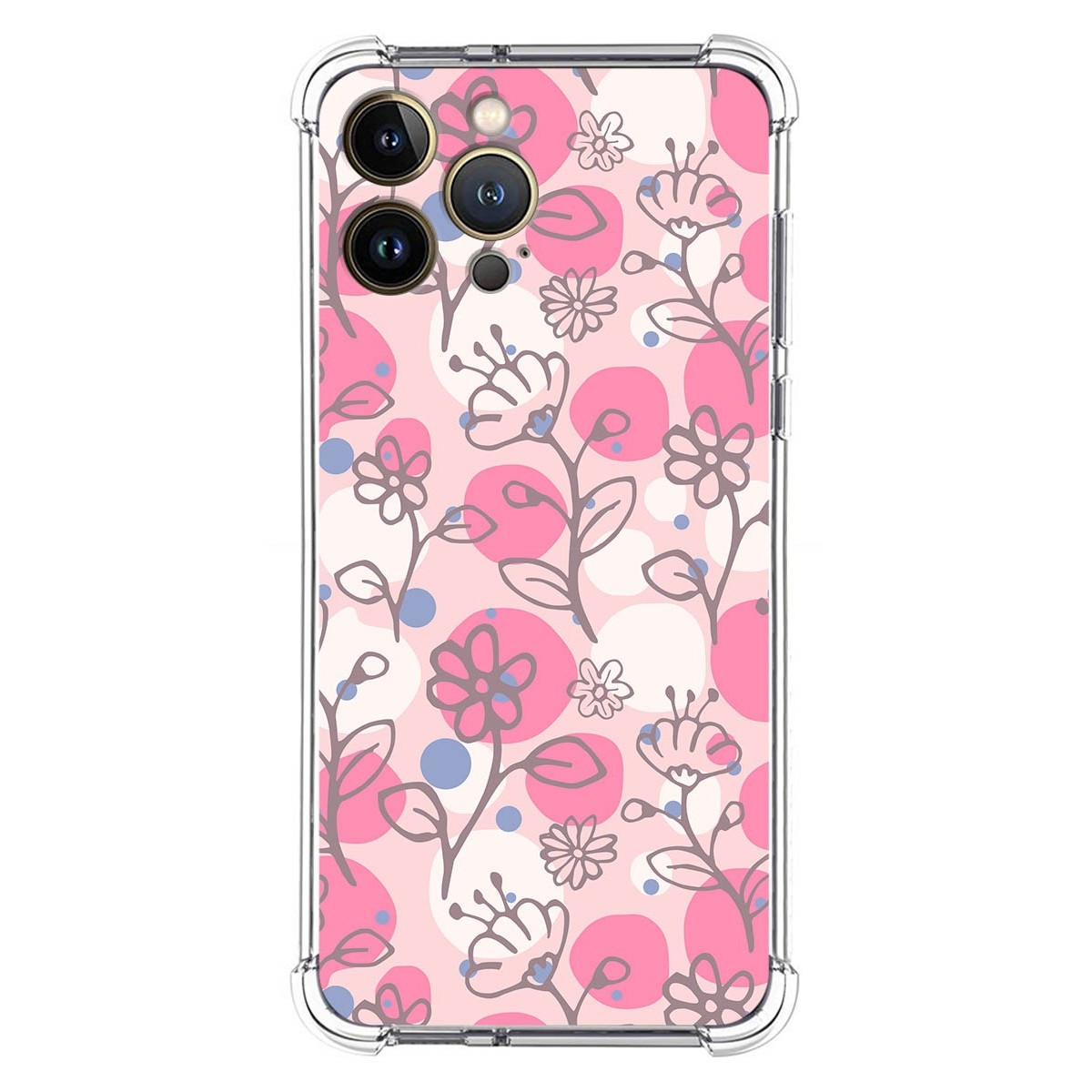 Funda Silicona Antigolpes para Iphone 13 Pro Max (6.7) diseño Flores 07 Dibujos
